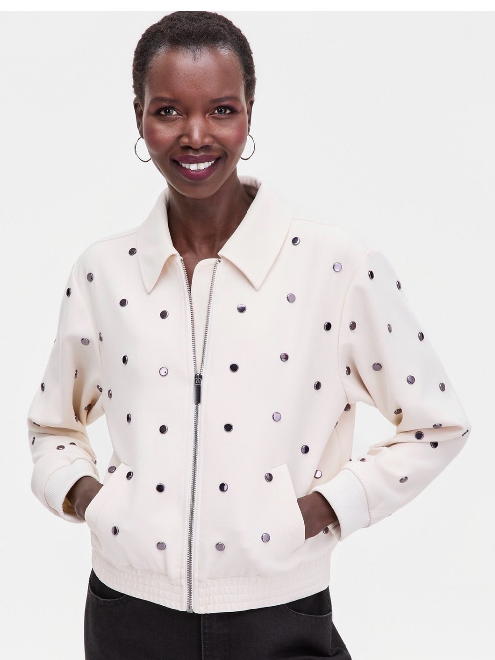 NWT I.N.C. International Women's Embellished Jacket